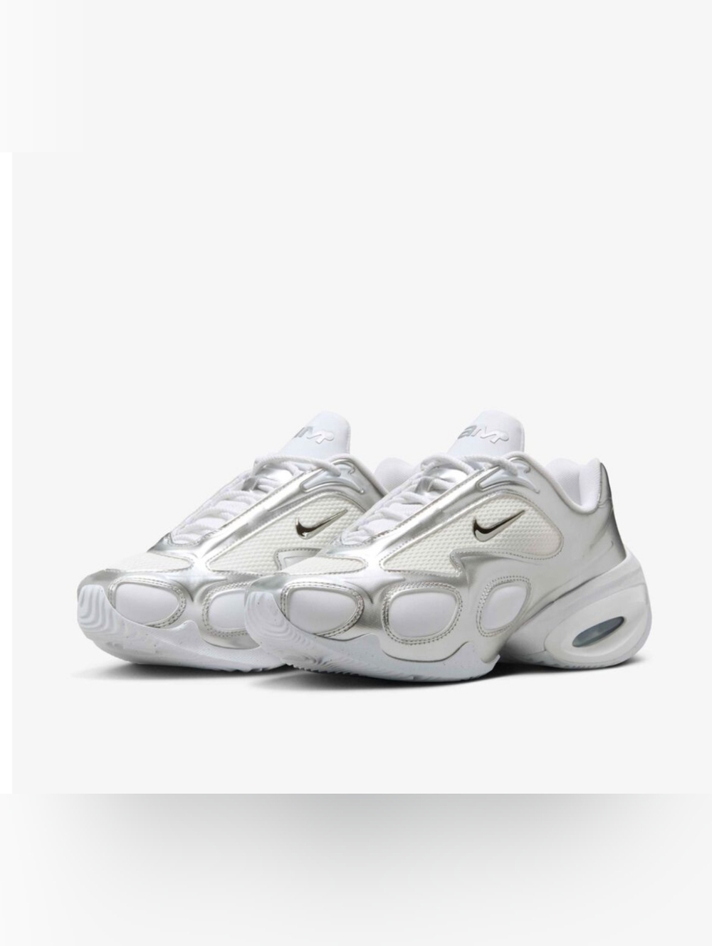 Nike Air Max Muse Running Sneakers Space Age Silver & White New In Box